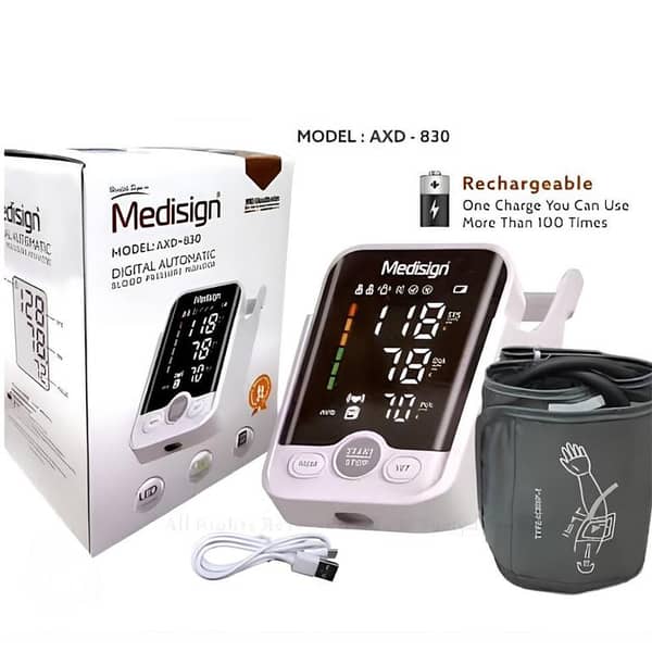 Medisign AXD 830 Rechargeable Digital Blood Pressure Monitor