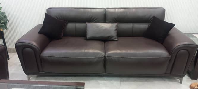8 seater leather sofa