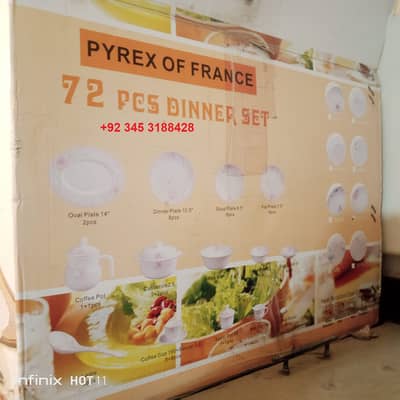 Pyrex Of France Complete DInner Set