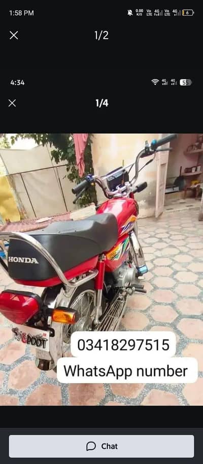 Honda CD 70 bike for sale