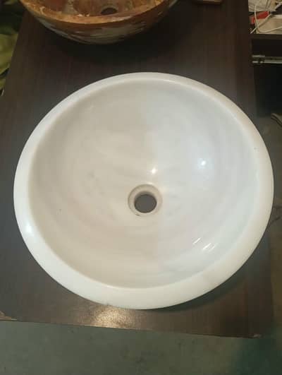 sunny white marble bowl sink