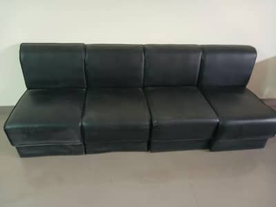 black rexine leather - like new
