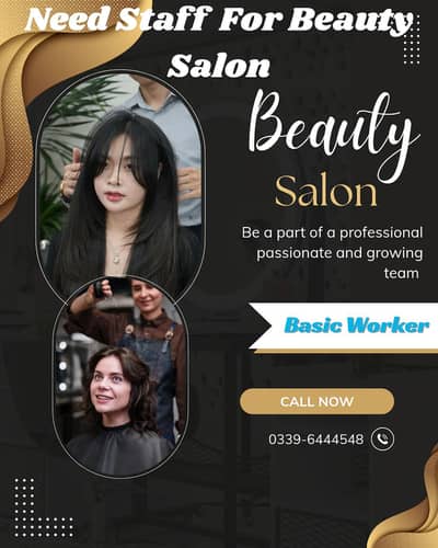 Need Staff For Beauty salon