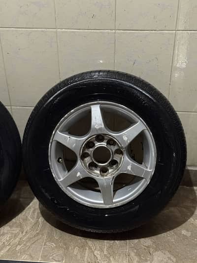 13 inches Allow rims 5jj set or 4 With 3 tyres