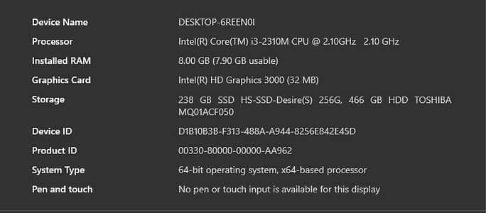 Core i3 Laptop | 8GB RAM | 256GB SSD + 500GB HDD | Backlit Keyboard