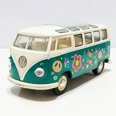 Kinsmart 1962 Volkswagen Type 2 T1 Samba Microbus Diecast Bus Model