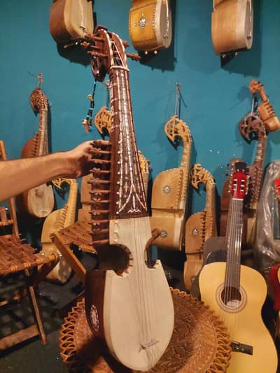 Rabab with accessories all trypes(half sadaf rubab , full sadaf robab)