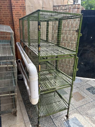 BIG Multi Portion Iron Cage For Hens, Rabbits, Shop and Farm