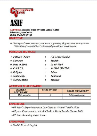 M Asif