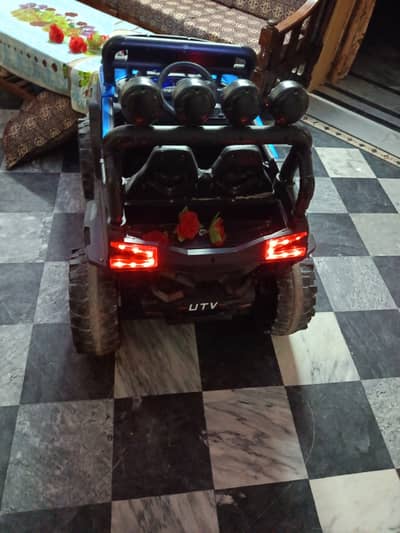 Kids' Electric Ride-On Jeep/UTV with working headlights