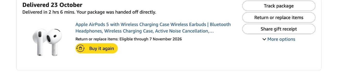 Airpods 5 - Ordered from Amazon Dubai