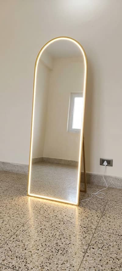 Arched Full Length Mirror with LED Light (OLX)