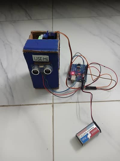 Arduino Uno Automatic Smart Dustbin | Touch-Free Dustbin