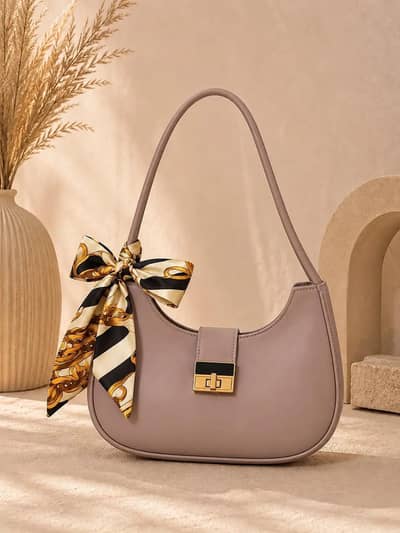 Women's Leather Plain Shoulder Bag