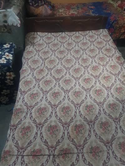 pure wood single Bed