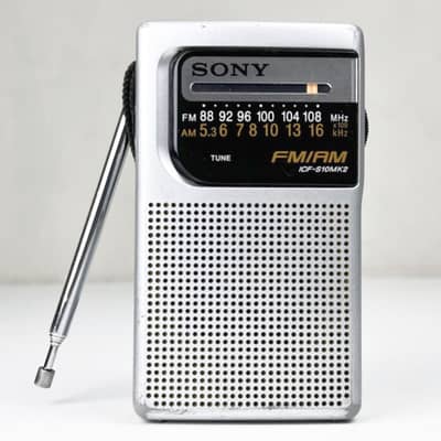 Vintage Sony ICF-S10 FM/AM Radio with Excelt Reception | Made in Japan