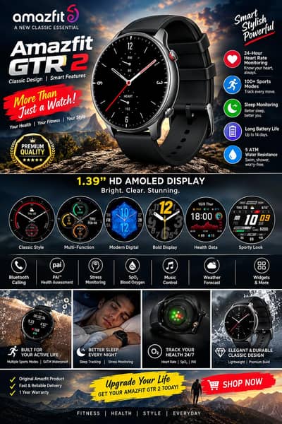 amazfit GTR 2. hand monitor for your body heath used for sale