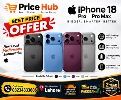 Apple iPhone 18 Pro & Max Mercantile with 2 Year Warranty