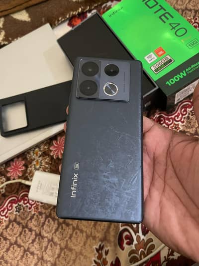Infinix Note 40 Pro Plus5G 12+12 256gb complete box 10/9.5 condition