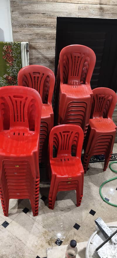 Plastic Chairs and tables for restaurant