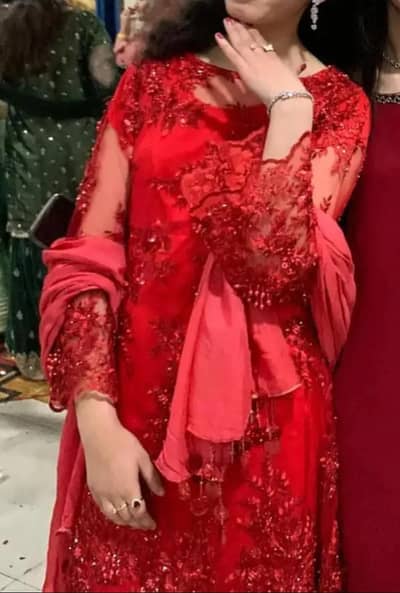 red net dress