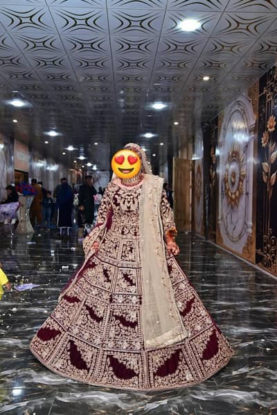 walvet bridal lengha