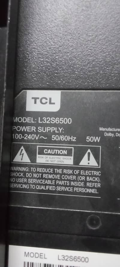 TCL LED TV original panel