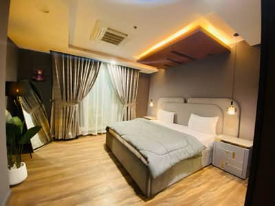Per day-Furnished 03 Bed Apartment Gold Crest DHA Ph4 per day rent