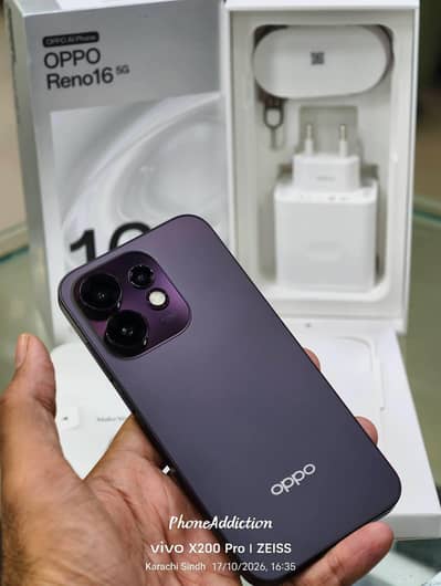 Oppo reno 16f 5g just box open 8/256gb 10/10