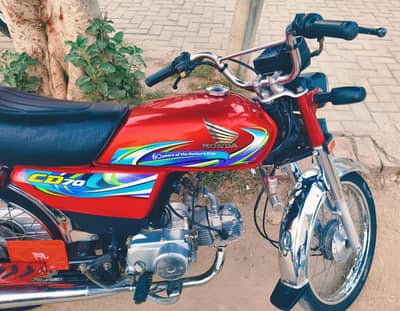 Honda CD70 23/2024 Model All Punjab Number