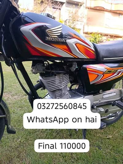 Honda 125 CG bike urgent for sale