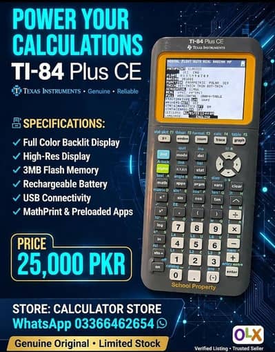 Texas instruments ti-84 plus ce c silver edition graphic calculator