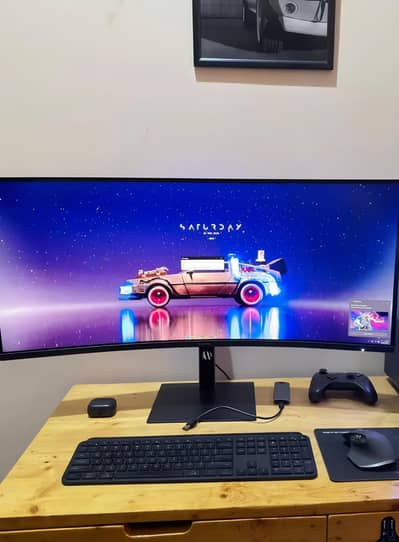Xiaomi G34Wqi 34" 2K Gaming Monitor 180Hz with Box Accessories LEF