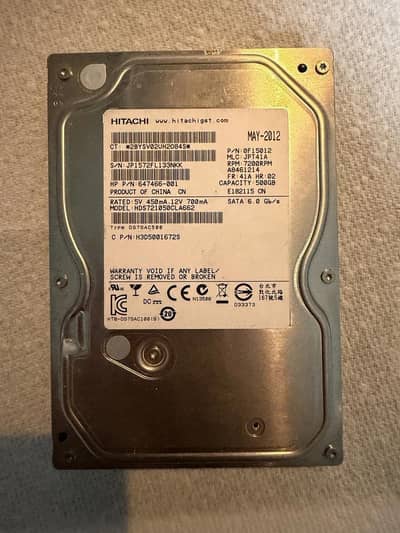 500GB internal hard drive for PC