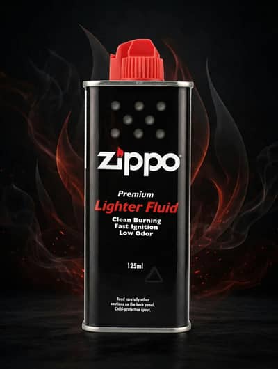 Original Zippo Premium Lighter Fluid 125ml - Clean Burning Low Odor