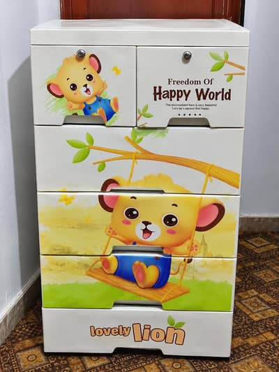 Baby cupbaord with multiple drawers