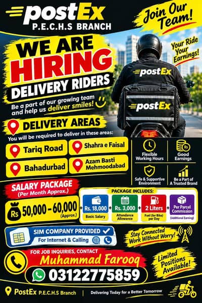 delivery riders for bike