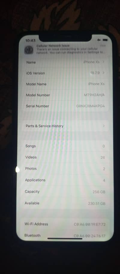Apple iPhone XS 03111814194
