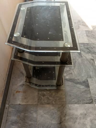 Glass Side Table for Sale