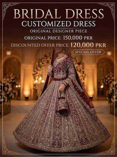 BRIDAL DRESS | BARAT DRESS | WEDDING DRESS | Customized Demanding