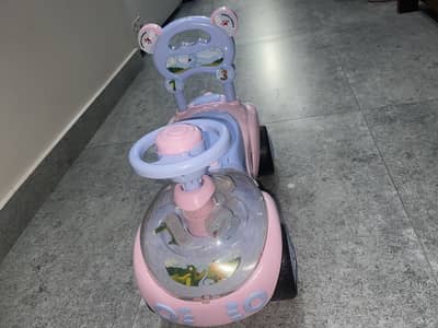 Kids push car