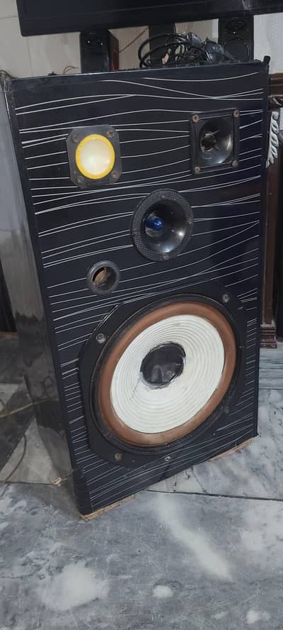 Heavy Bass 10-Inch Woofer Speakers Set with 4-Channel Amplifier
