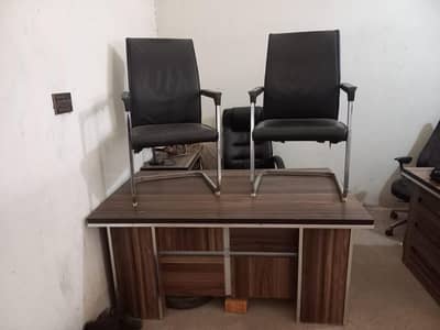 2 Executive Tables and Chairs Complete Set