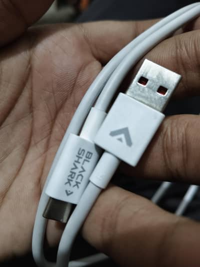 Xiaomi 67 watt original charger with black shark cable