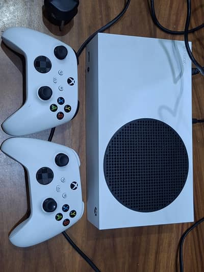 xbox series s with two controllers