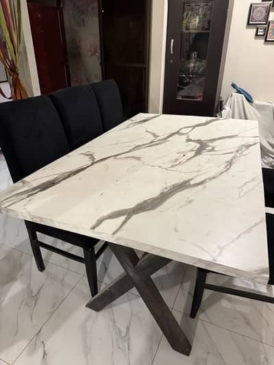 6 Chair Wooden Dining Table