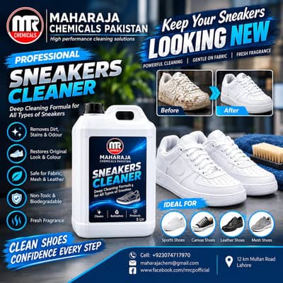 "Sneakers Cleaner Available in 5L"