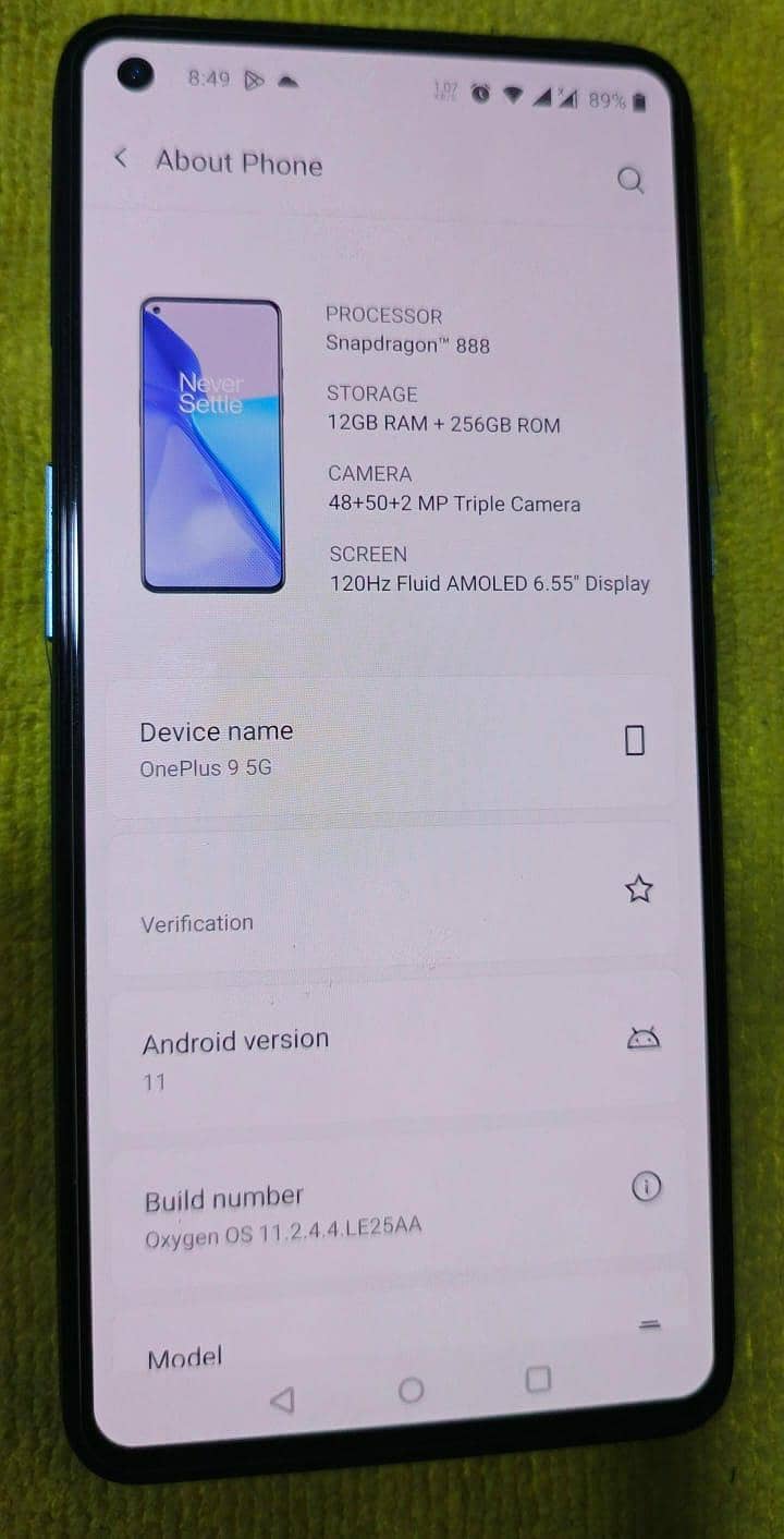 One Plus 9 5G 0