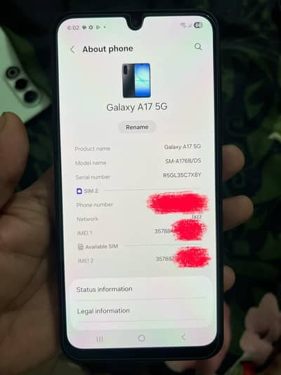 Samsung A17 5g USA MODEL NON PTA