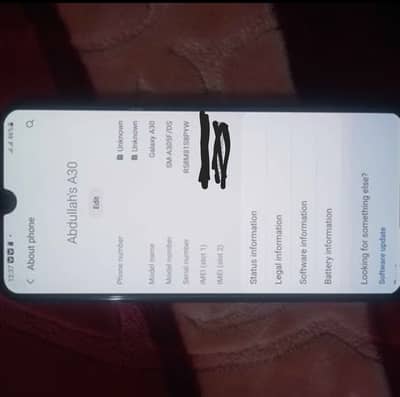 Samsung Mobile A30